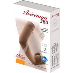 Rękaw Uciskowy Aries Avicenum 360 AG z lamówką i rękawiczką Beżowy (Natura)
